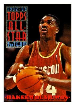 1993-94 Topps Hakeem Olajuwon Variant #116 card image