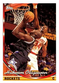 1993-94 Topps Hakeem Olajuwon Variant #266 card image