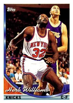 1993-94 Topps Herb Williams Variant #278 card image