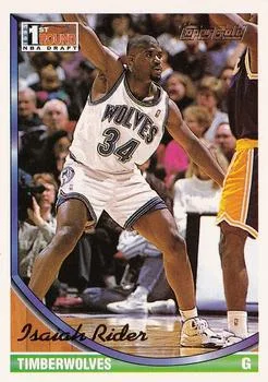1993-94 Topps Isaiah Rider Draft Picks #322 card image