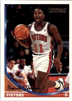 1993-94 Topps Isiah Thomas Gold #311 card image