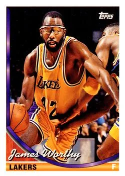 1993-94 Topps James Worthy Variant #88 card image