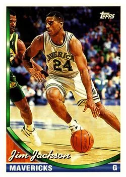 1993-94 Topps Jim Jackson Variant #38 card image
