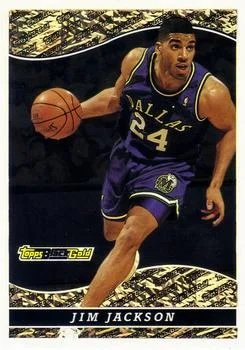 1993-94 Topps Jim Jackson Black Gold #7 card image