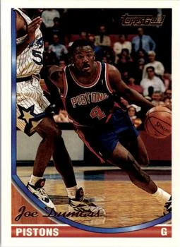 1993-94 Topps Joe Dumars Gold #351 card image