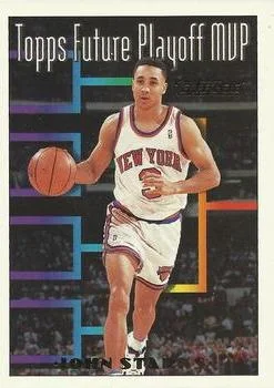 1993-94 Topps John Starks FPM Gold #208 card image