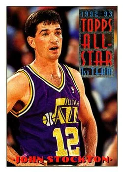 1993-94 Topps John Stockton Variant #102 card image