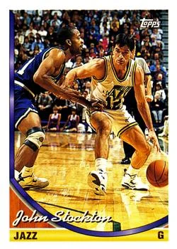 1993-94 Topps John Stockton Variant #356 card image