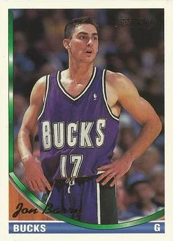 1993-94 Topps Jon Barry Gold #260 card image