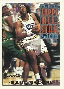 1993-94 Topps Karl Malone Gold #119 card image