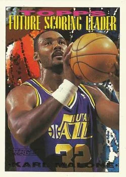 1993-94 Topps Karl Malone FSL Gold #389 card image