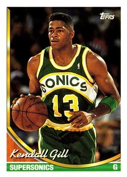 1993-94 Topps Kendall Gill Gold #221 card image