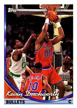1993-94 Topps Kevin Duckworth Variant #343 card image