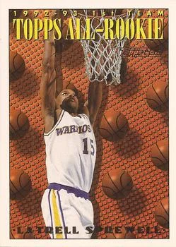 1993-94 Topps Latrell Sprewell ART Gold #153 card image
