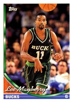 1993-94 Topps Lee Mayberry Variant #105 card image