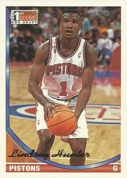 1993-94 Topps Lindsey Hunter Draft Picks #331 card image