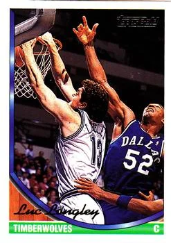 1993-94 Topps Luc Longley Gold #290 card image