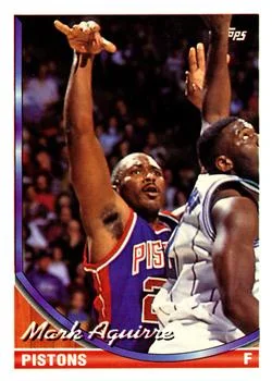1993-94 Topps Mark Aguirre Variant #185 card image