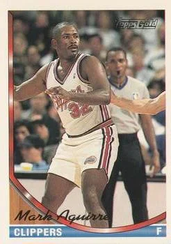 1993-94 Topps Mark Aguirre Gold #295 card image