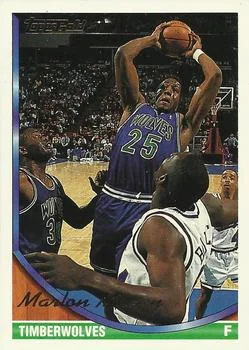1993-94 Topps Marlon Maxey Gold #168 card image