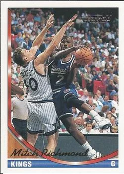 1993-94 Topps Mitch Richmond Gold #280 card image