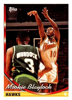 1993-94 Topps Mookie Blaylock Variant #125 card image