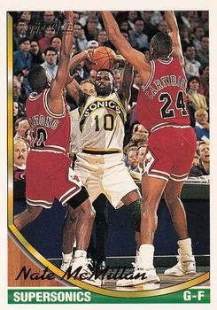 1993-94 Topps Nate McMillan Gold #357 card image