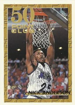 1993-94 Topps Nick Anderson 50P Gold #50 card image