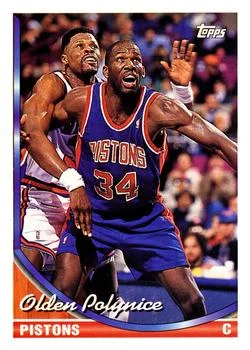 1993-94 Topps Olden Polynice Variant #48 card image