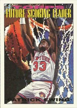 1993-94 Topps Patrick Ewing FSL Gold #390 card image