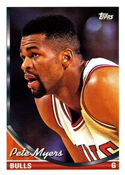 1993-94 Topps Pete Myers UERUER: Card says born in 1993 Variant #235 card image