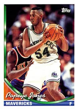 1993-94 Topps Popeye Jones Variant #256 card image
