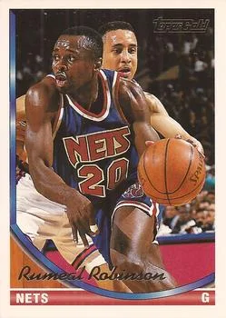 1993-94 Topps Rumeal Robinson Gold #137 card image