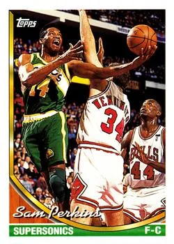 1993-94 Topps Sam Perkins Variant #336 card image