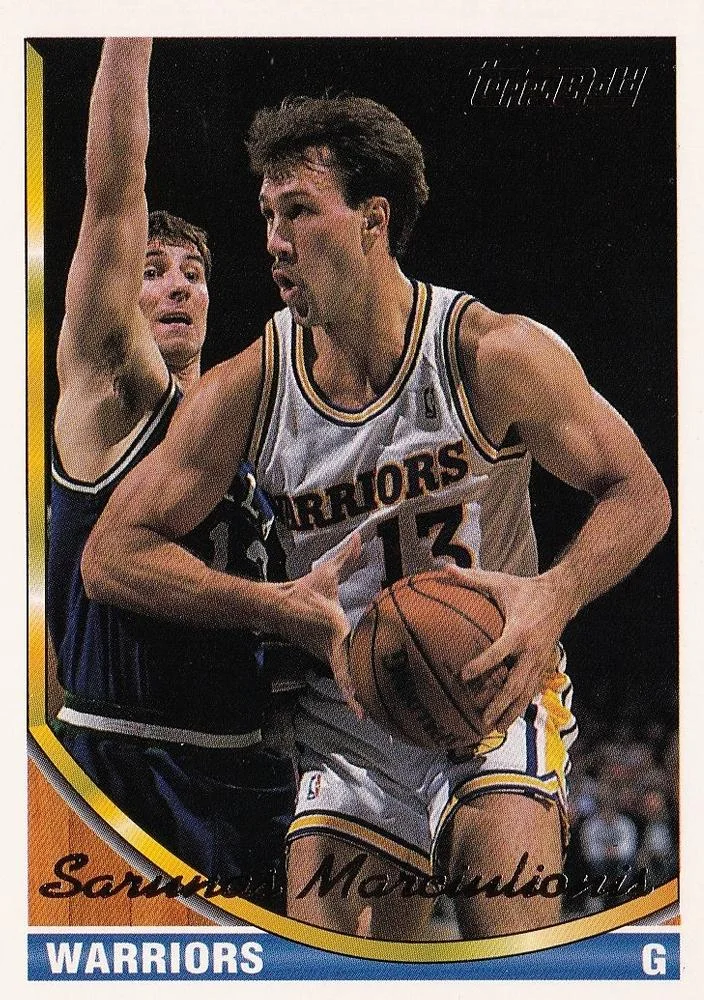 1993-94 Topps Sarunas Marciulionis Gold #368 card image