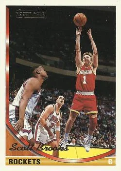 1993-94 Topps Scott Brooks Gold #107 card image