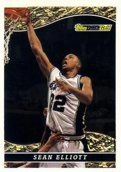 1993-94 Topps Sean Elliott Black Gold #1 card image