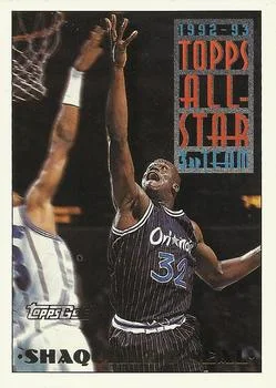 1993-94 Topps Shaquille O'Neal Gold #134 card image