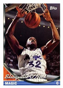 1993-94 Topps Shaquille O'Neal Gold #181 card image