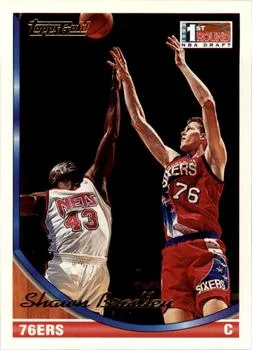 1993-94 Topps Shawn Bradley Draft Picks #308 card image