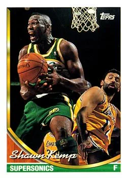 1993-94 Topps Shawn Kemp Variant #296 card image