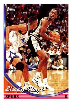 1993-94 Topps Sleepy Floyd Variant #263 card image