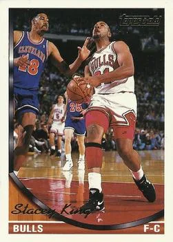 1993-94 Topps Stacey King Gold #128 card image