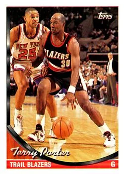 1993-94 Topps Terry Porter Variant #145 card image
