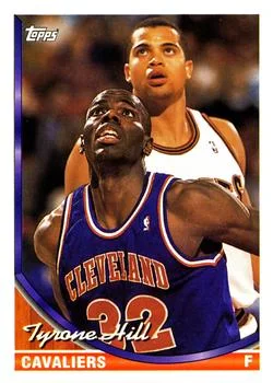 1993-94 Topps Tyrone Hill Variant #275 card image
