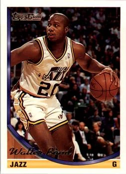 1993-94 Topps Walter Bond Gold #291 card image