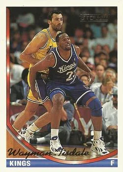 1993-94 Topps Wayman Tisdale Gold #254 card image