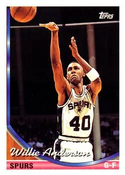 1993-94 Topps Willie Anderson Variant #76 card image