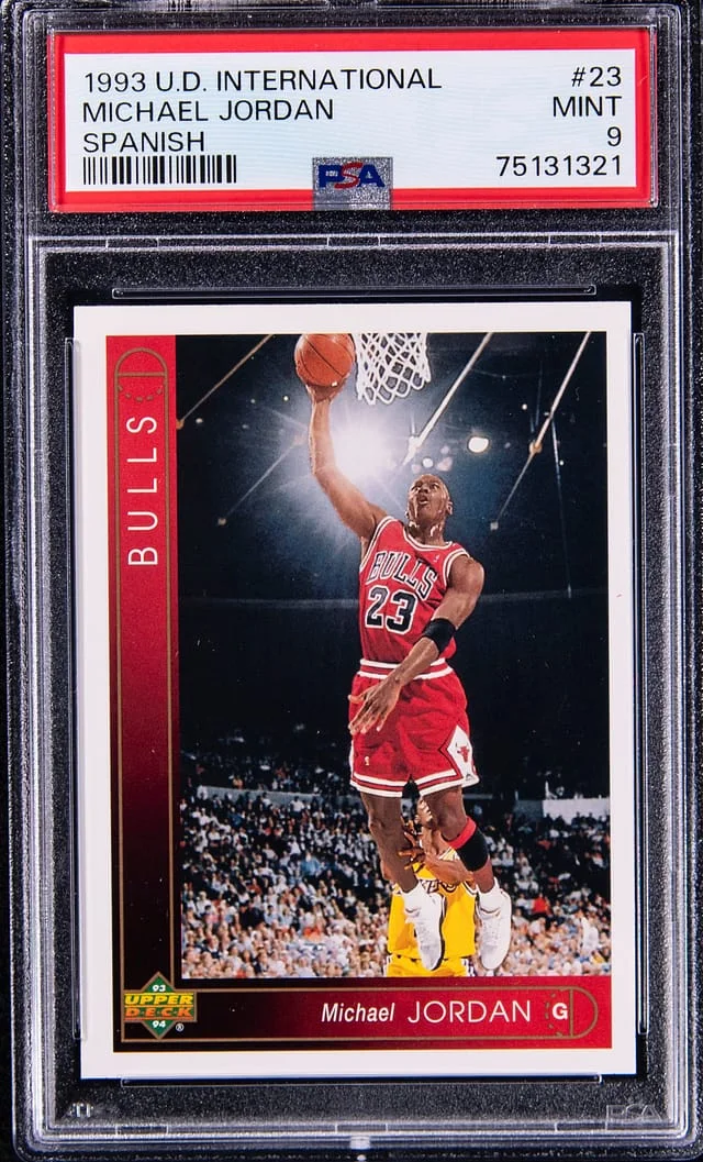1993-94 UD International Spanish Michael Jordan #23 card image