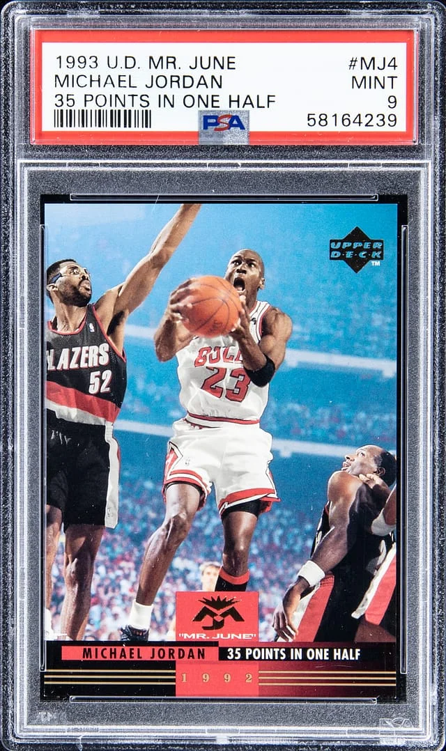 1993-94 UD Mr. June 35 Points In One Half Michael Jordan #MJ4 card image